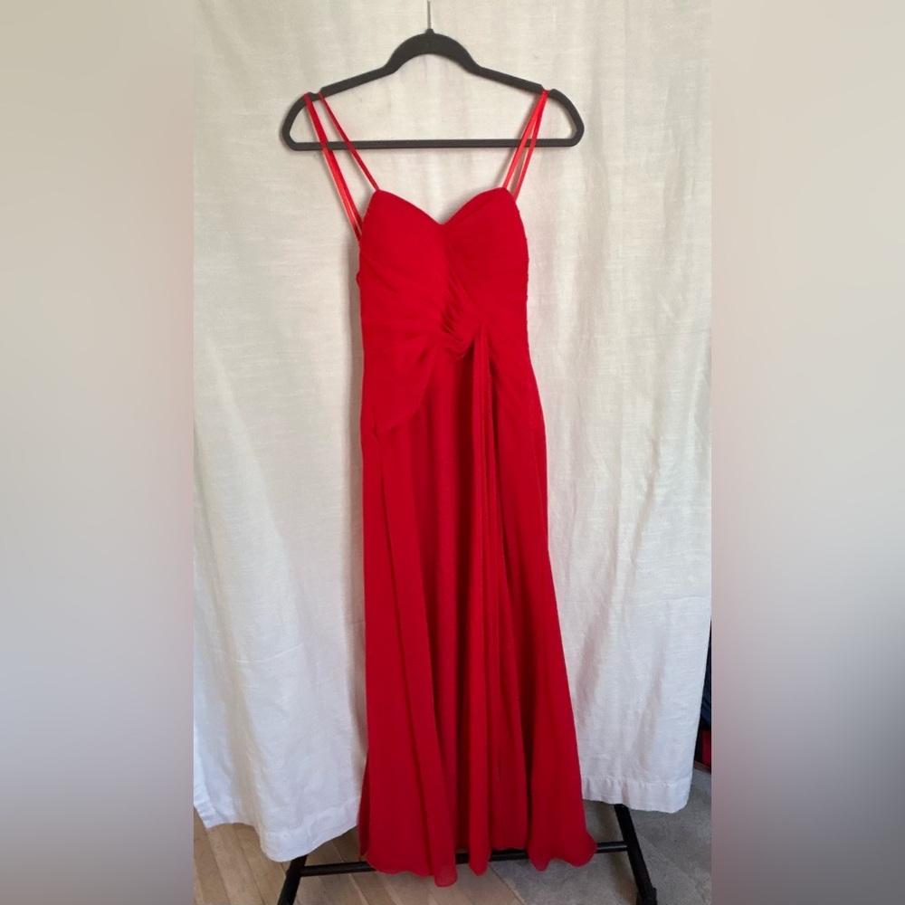Faviana Red‎ Strapless Evening Gown with Sweetheart Neckline prom gala party